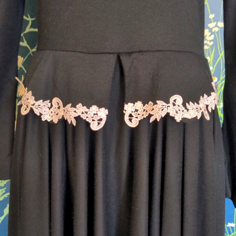 80s Goth Prom Dress By go vicki! - Picture 3 of 6